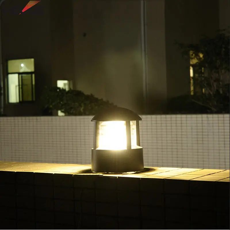 (WECUS) Simple E27 Base Outdoor Column Headlight Wall light Garden Light Wall lamp Waterproof Villa Light Landscape Lawn Lamp (WECUS) Simple E27 Base Outdoor Column Headlight Wall light Garden Light Wall lamp Waterproof Villa Light Landscape Lawn Lamp