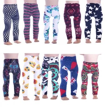 

Doll Leggings Clothes Accessories Color Pattern Fit 18 Inch American Doll&43 Cm Born Baby Our Generation Christmas Birthday Gift