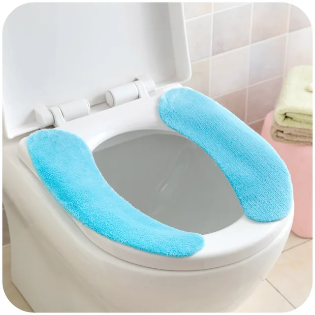 2 pz/set di Flanella Spessa Pasta Sedile del Water Pad Lavabile Antistatico Ades 2 pz/set di Flanella Spessa Pasta Sedile del Water Pad Lavabile Antistatico Ades