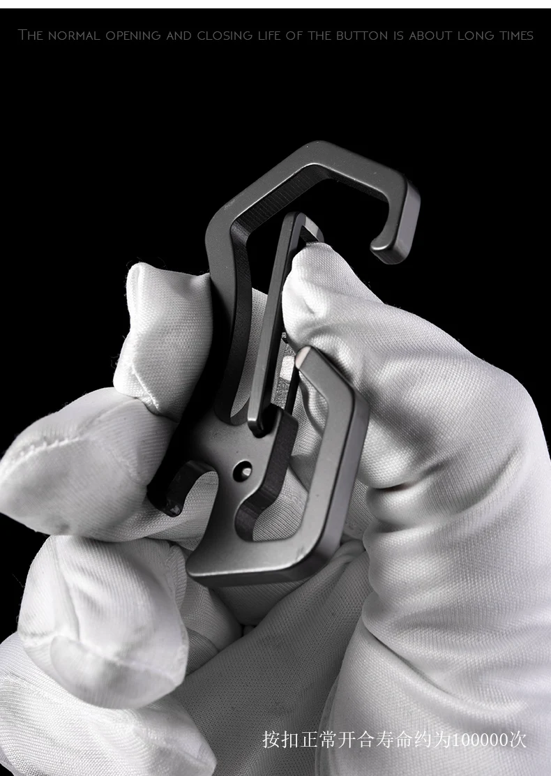 QOONG 2021 High-Grade Keychain Keyrings Portable CNC Tool Key Chain Ring Holder Simple Chic Gift For Men Women For Car Y50