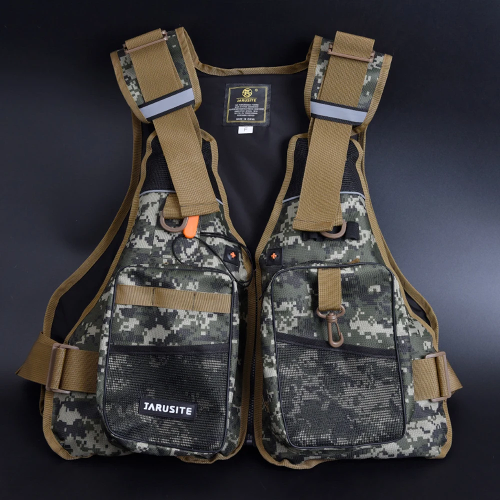2pcs Buoyancy Windproof Fly Fishing Vest Life Clothing Vest with