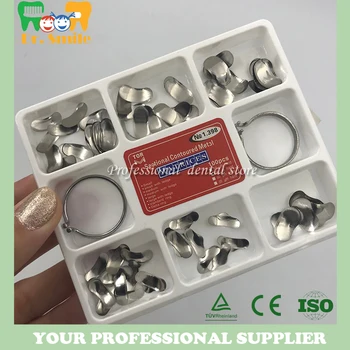 

Dental Matrix Sectional Contoured Matrices Full Kit 100pcs 35 +2 Rings