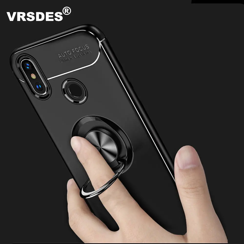 

VRSDES Luxury Car Magnetic Ring TPU Cover Case For Xiaomi Redmi Note 6 pro 5 pro Mi 8 6 Redmi Note 5A Redmi 4X 4A S2 Phone Case