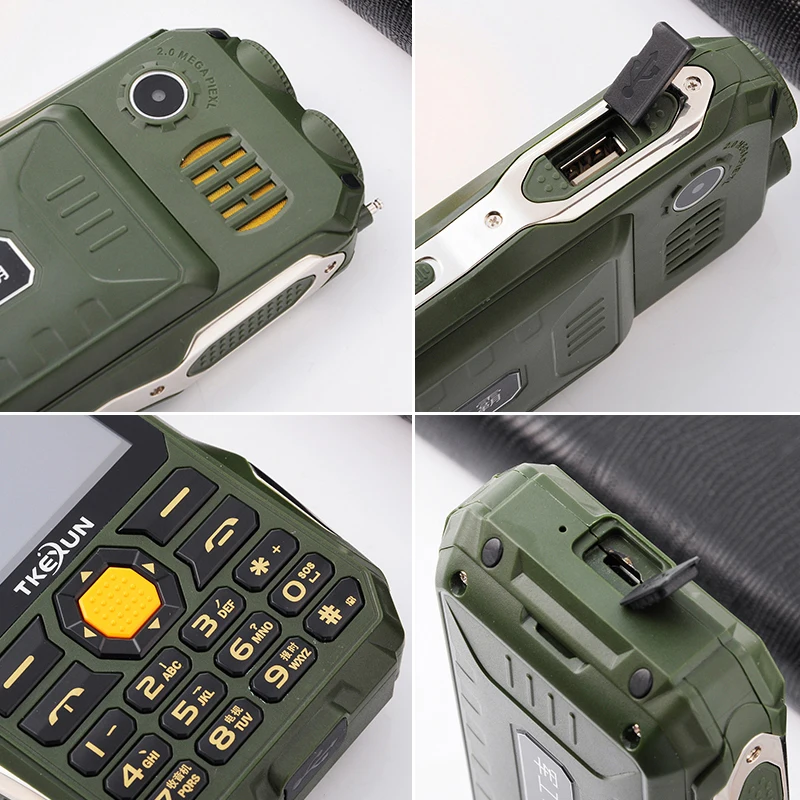 TKEXUN Q8 Analog TV Power Bank Cellphone 3.5