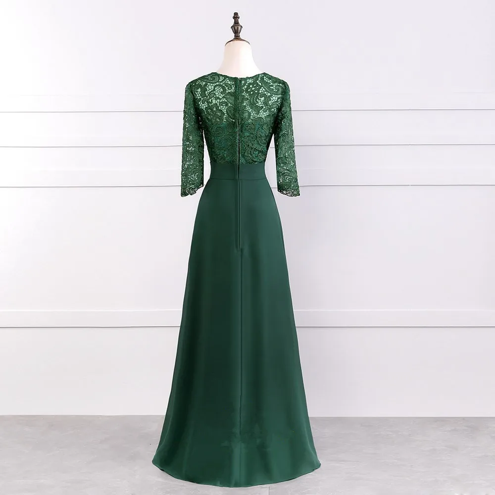 0018099_emerald_green_illusion_lace_bodice_34_length_sleeve_floor_length_dress_wm