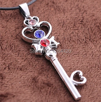 

2015 new Wholesale 12pcs/lot Anime SailorMoon Small Rabbit Space-time Necklace Pendant Necklace For Women Factory Direct