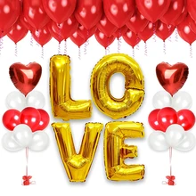 NASTASIA воздушные шары для влюбленных набор воздушных шаров латексная алюминиевая пленка Свадебные украшения Команда Невесты
