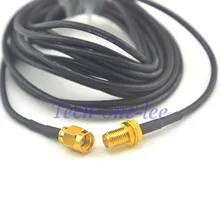 2 шт./лот 10ft SMA кабель женский к SMA штекер антенны удлинитель коаксиального кабеля разъем 3 м