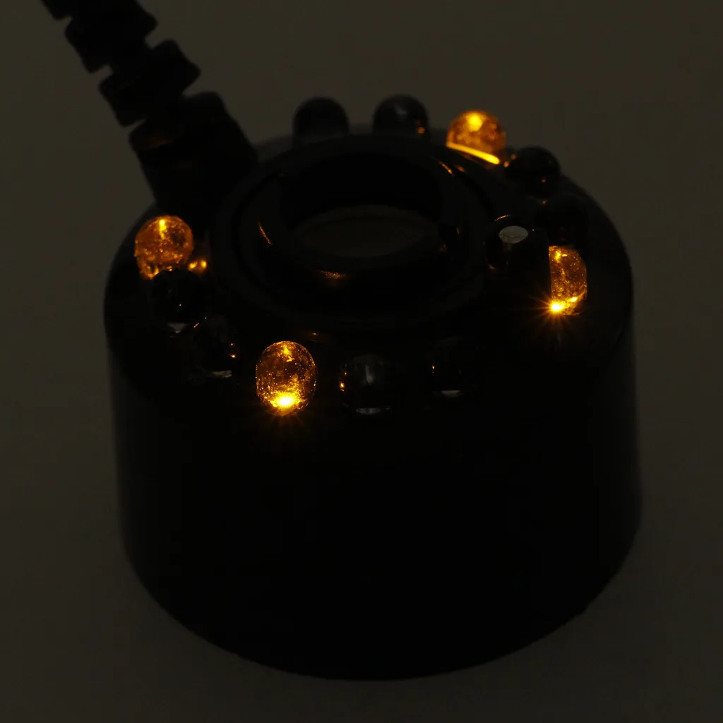 Ultrasonic12 LED пруд туманный распылитель фоггер воды фонтан 3 Цвет светильник
