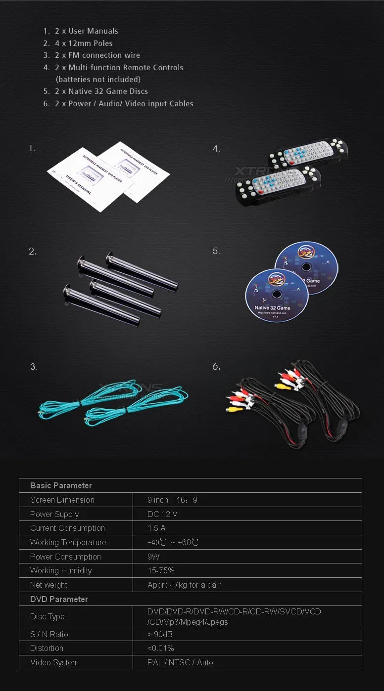 Perfect 2x9" Beige Color (Black & Grey Optional) Headrest Car DVD Car Headrest Monitor with DVD Buit-in Speaker 8 Perfect 2x9" Beige Color (Black & Grey Optional) Headrest Car DVD Car Headrest Monitor with DVD Buit-in Speaker 8