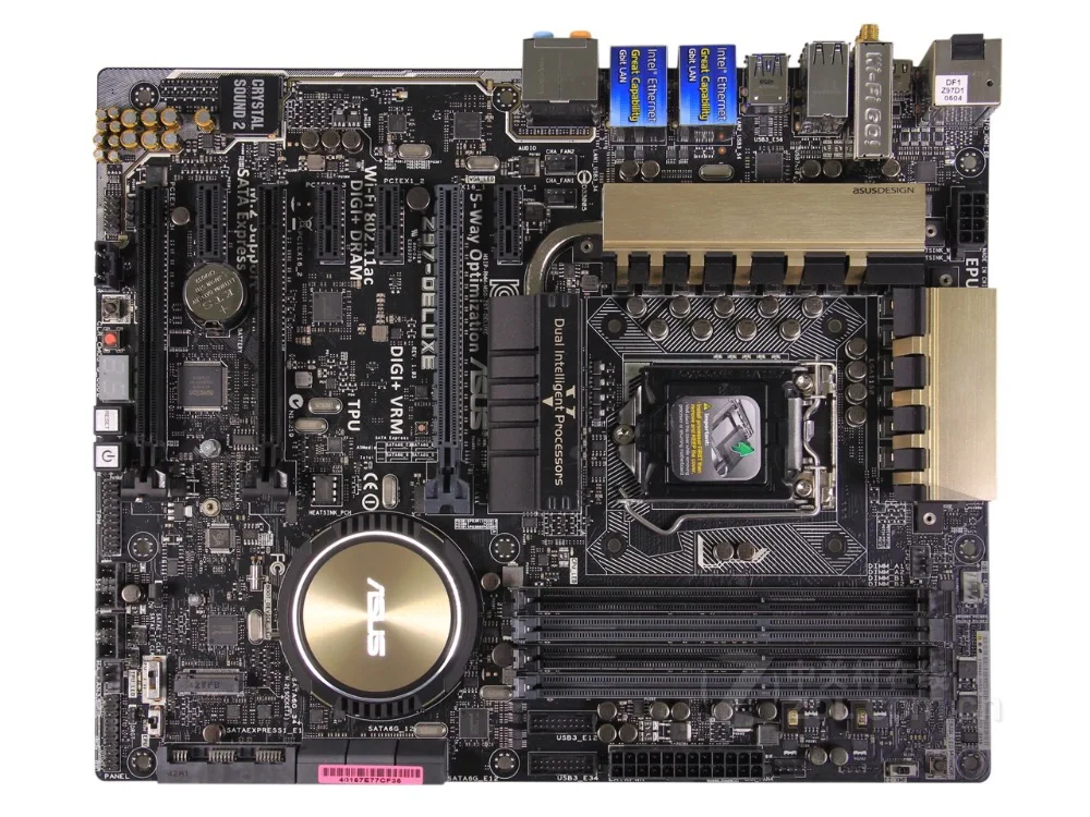 Оригинальная материнская плата для ASUS Z97 Deluxe LGA 1150 DDR3 USB3.0 I3 I5 I7 cpu 32 GB настольная