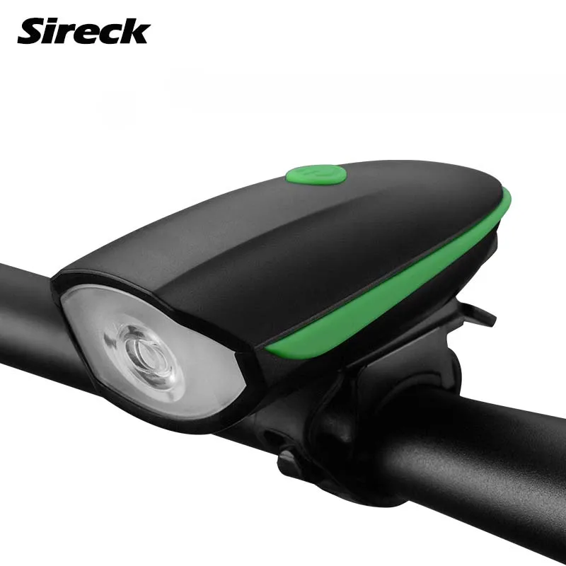 

Sireck Bike Bicycle Bell USB Charging Bicycle Horn Head LED Flashlight Multifunction Cycling Light Bike Handlebar Electric Horn