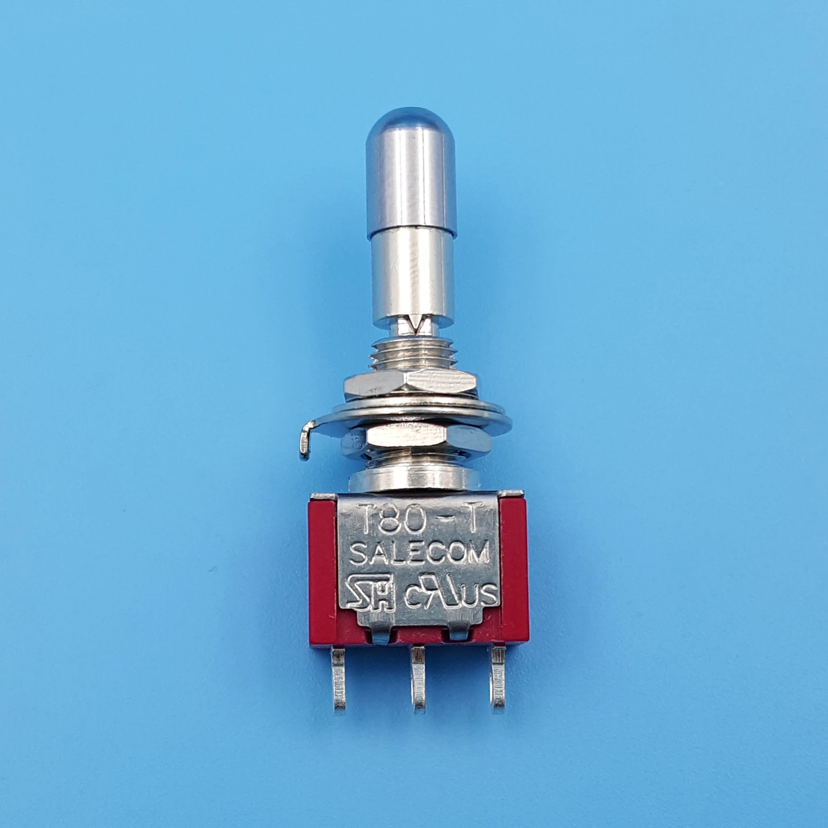 

SH T8014-LKBQ Locking Lever 3 Position ON-OFF-ON 3Pin SPDT Mini Toggle Switch