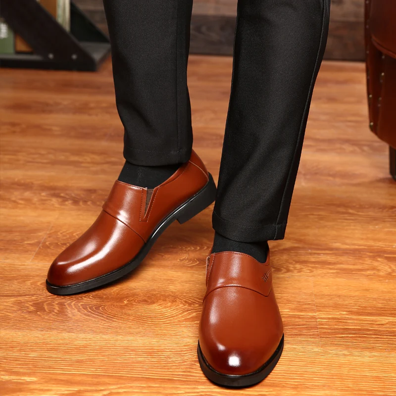 classic leather mens dress shoes luxury brand slip on male footwear wedding work flat office formal italian oxford shoes for men (16)