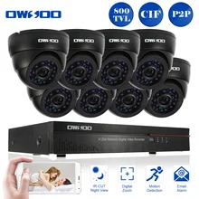 OWSOO Полный CIF DVR 16CH 800TVL безопасности Камера Системы HDMI P2P Сетевой Видео Регистраторы DVR 8 шт. инфракрасный Doom набор камер наблюдения