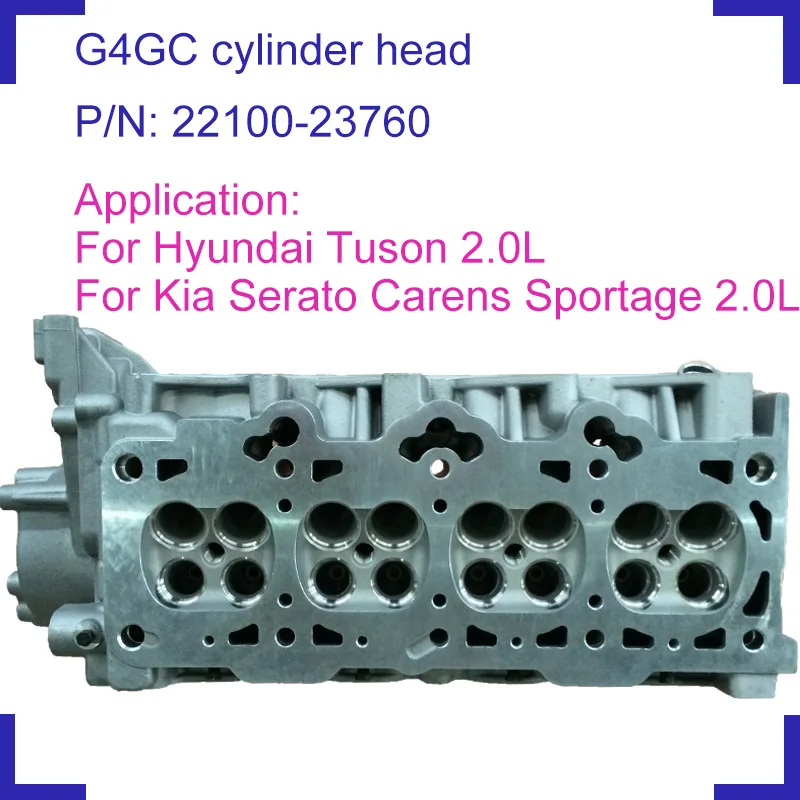 Для Hyundai Tuson Kia Carens Cerato Spectra 1975 2 0 cc G4GC бескорпусная головка цилиндра 22100 23760 2210023760