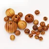 Perles rondes en bois naturel pin, 10/12/14/16/18/20mm, pour la fabrication de bracelets et de colliers ► Photo 2/6