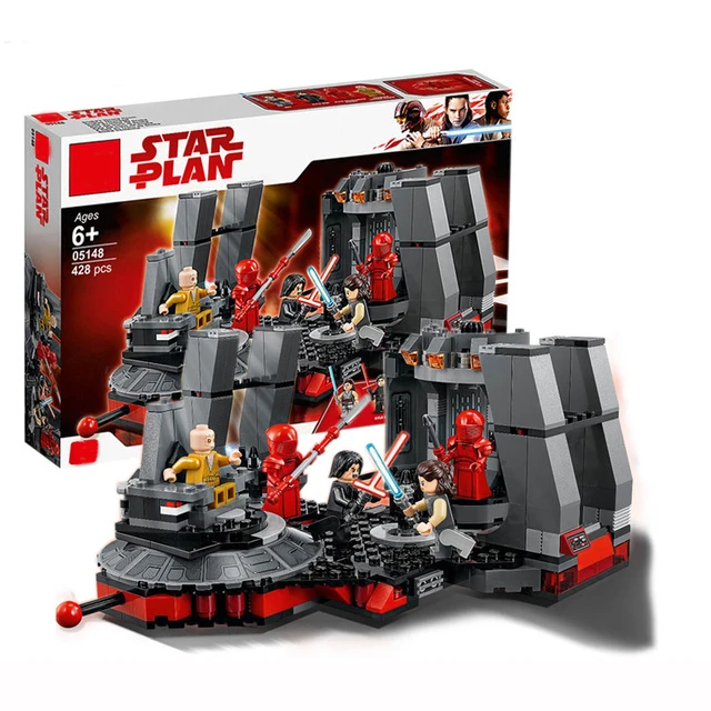 

New Star Wars Snoke's Throne Room Compatible StarWars 75216 Model Building Blocks Bricks Children Toys Christmas Gifts