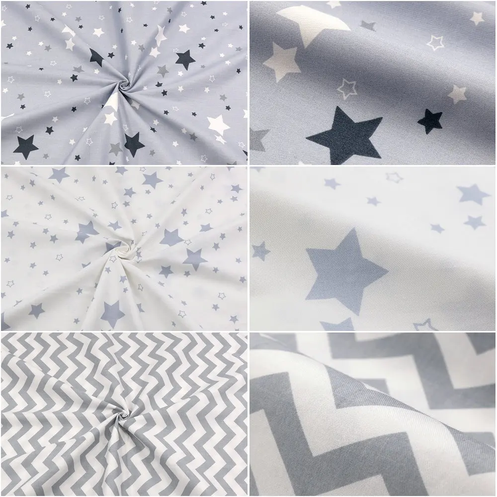 Mensugen Stars Chevron саржевая хлопковая ткань для лоскутного шитья, детское постельное белье, одеяло, ткань для шитья