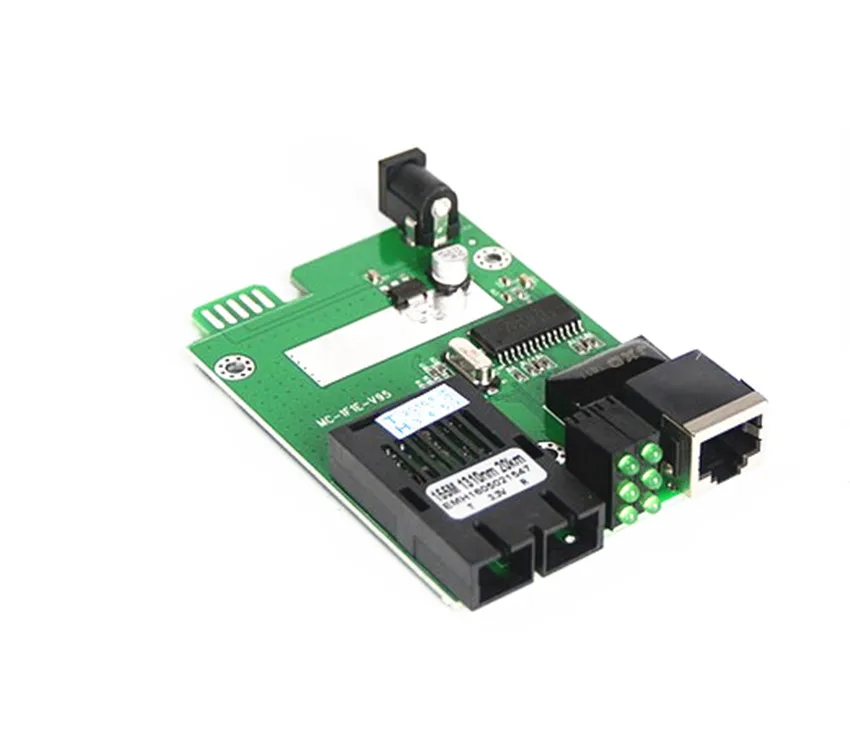 

Fiber Optical 10/100M card type Media Converter 100m Ethernet Transceiver Without optical modules
