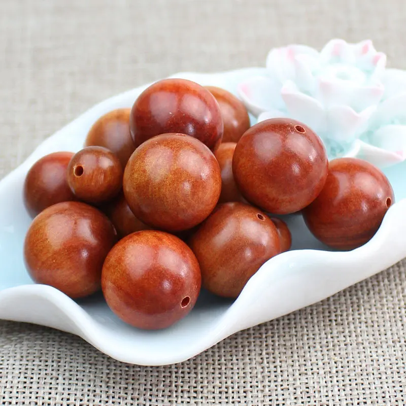 

20pcs/lot Indonesia Rosewood Beads 6 8 10 12 15mm Eco-friendly Natural Round Charm Wood Beads Diy Jewelry Making Findings