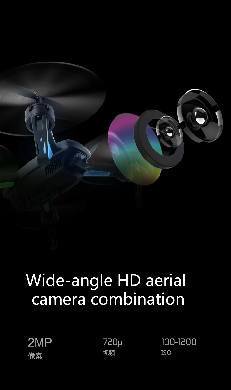 RC Drone SMRC T6 S8W RC Quadcopter Drone WIFI FPV Live Transmission 2MP Wide HD Camera Fixed Height Remote Control Aircraft  (13)