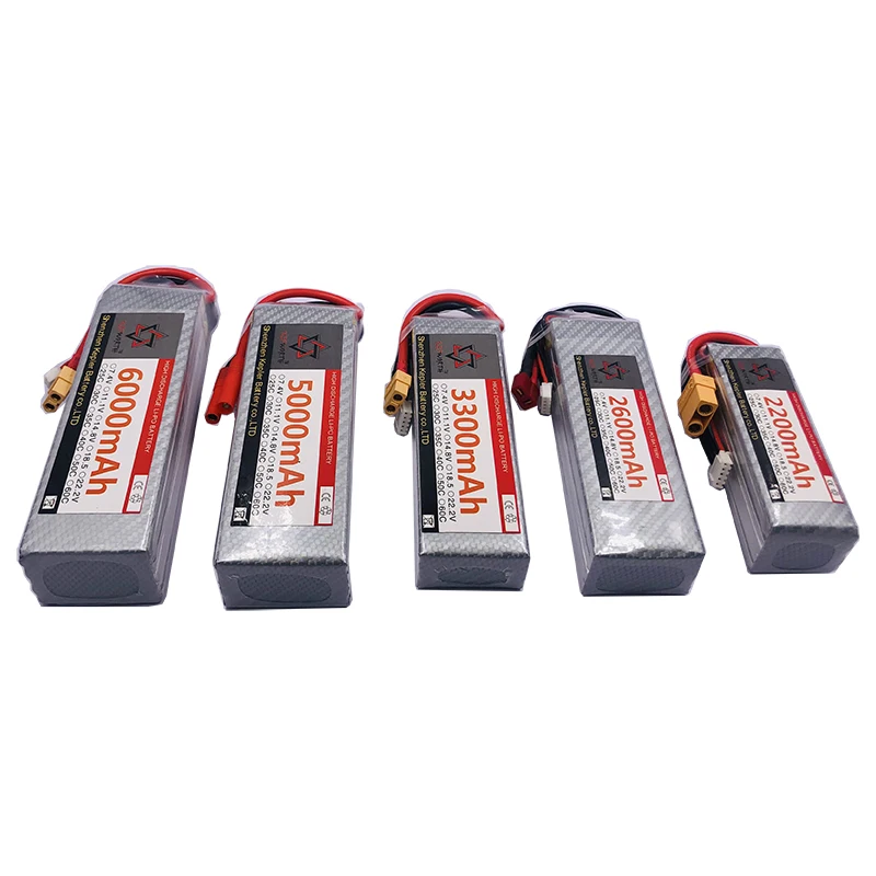 2s 7 4 в RC Lipo Аккумулятор 6000 2200 2600 3300 5000 мАч литий ионный полимерный аккумулятор для