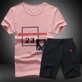 

New Summer Short Sleeve Sports Suit Round Neck Suit