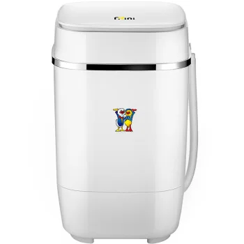 

1 3.2 Kg Mini Power Washer Single Barrel Semiautomatic Infant Washing Machine Blu-ray Clean Noise Reduction Bionic Hand Wash