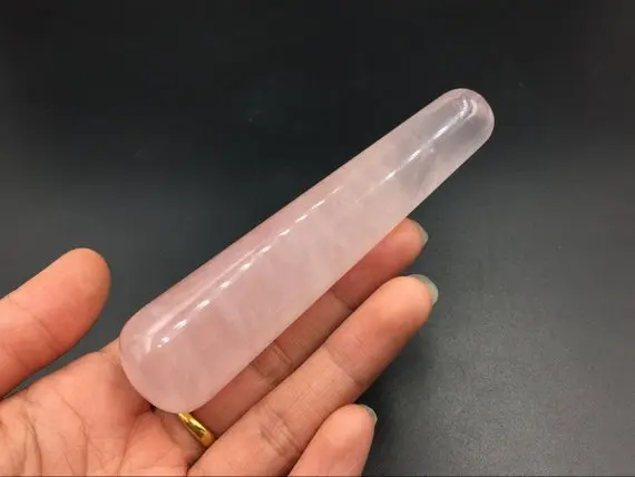 Rose Pink Quartz Massage Tool Yoni Wand Pleasure Shakti Gem stone Crystal Healing Heart Chak | Украшения и аксессуары
