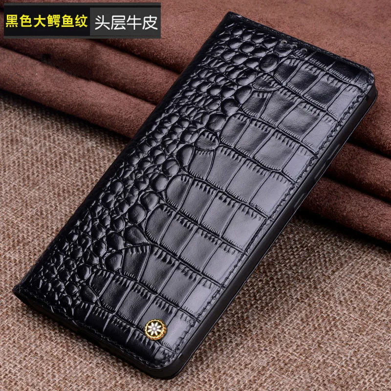 Чехол для Xiaomi Mi 8 SE роскошный флип-чехол из натуральной кожи Мягкий силикон ТПУ
