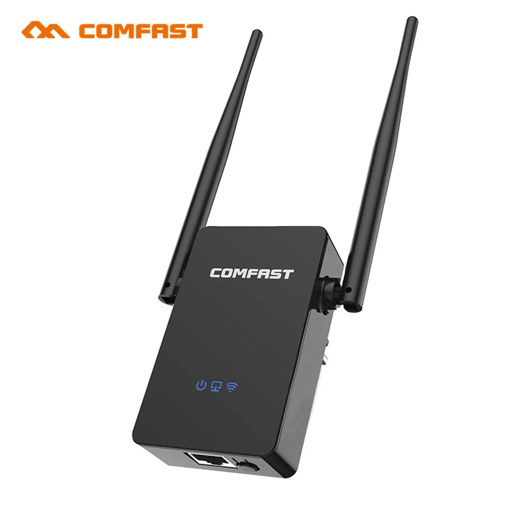 

Comfast CF-WR302SV2 300Mbps Wireless-N Router Wifi Repeater Long Signal Range Extender Booster 2x5dbi Antenna Amplifier Home