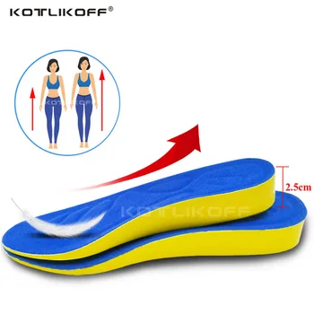 

KOTLIKOFF Height Increase Insoles Pads For Shoes Soles Arch Support Men Women Shoe Heel Insert Taller Invisible Pad 2.5cm UP