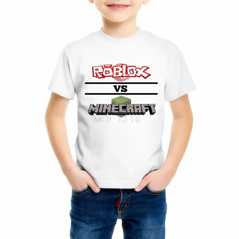 Detail Feedback Questions About 2018 New Roblox Cartoon Children S - 2018 new roblox cartoon children s clothing minecraft summer short sleeve our world baby boys girls t