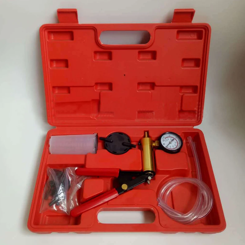 

Vacuum Tester Hand Held Vacuum Pump Kit Car Tool Vacuum Testing Tool And Brake Bleeder Car Auto Pressure Tester Set With Box