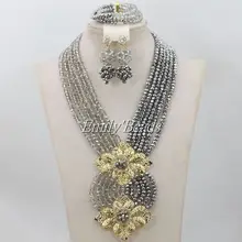 Свадебные туфли в африканском стиле Бусины комплект ювелирных изделий в нигерийском стиле smart Свадебные Ожерелья для мужчин Серьги браслет комплект ювелирных изделий aij288