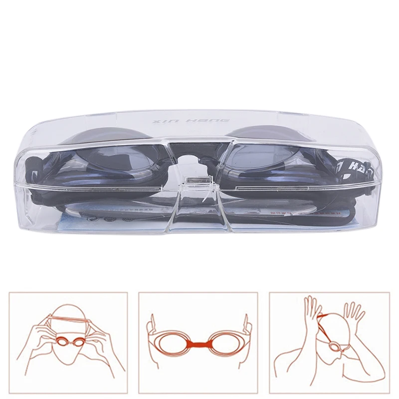 

Swimming goggles Myopia Anti-Fog professional Waterproof silicone arena Pool swim eyewear Adult Swimming glasses