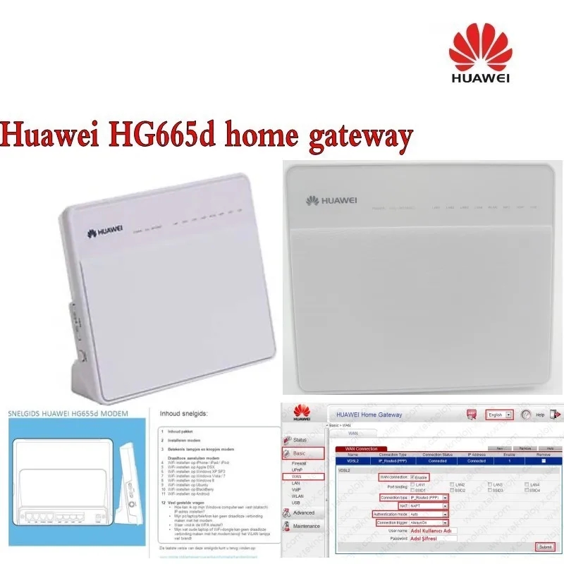 Huawei HG655D VDSL модем/маршрутизатор