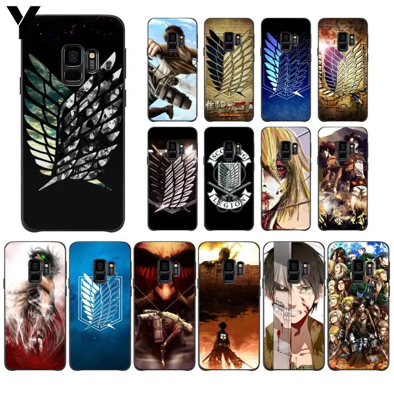 Уникальный чехол Yinuoda из аниме японский атака на Титанов для Samsung S7edge S20 S10 Plus S10E S8 S7
