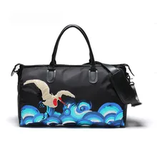 Новые украшенные женские дорожные сумки с принтом сумка для йоги и тренировок для сумки для фитнеса Tote водонепроницаемые сумки через плечо Оксфорд сумка через плечо Wom