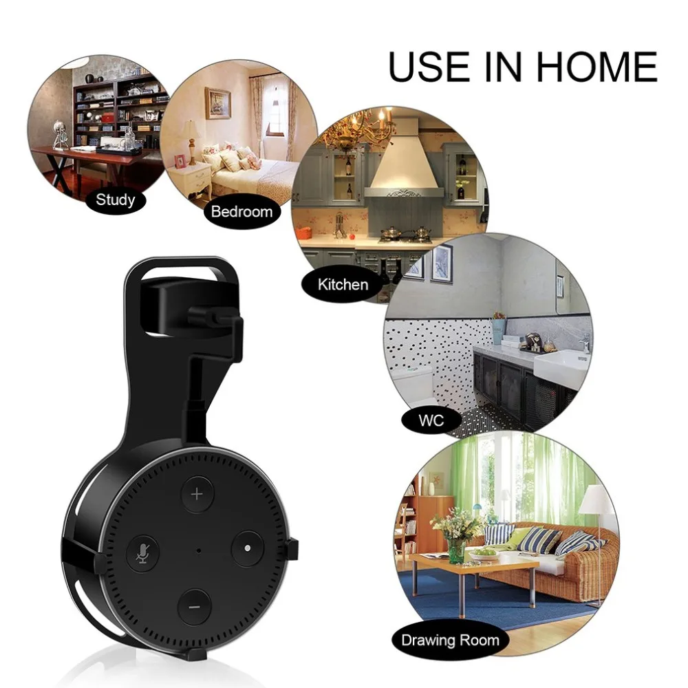 

Lightweight Outlet Wall Mount Hanger Holder Bracket Suitable for Alexa Echo Dot 2nd Generation Accessories