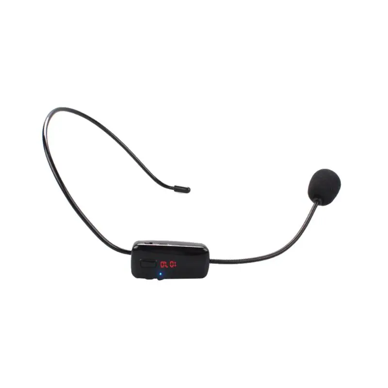 

Wireless Microphone Professional Microphone Wireless Hands-Free FM Condenser Headset Megaphone Radio Mic for Speakers