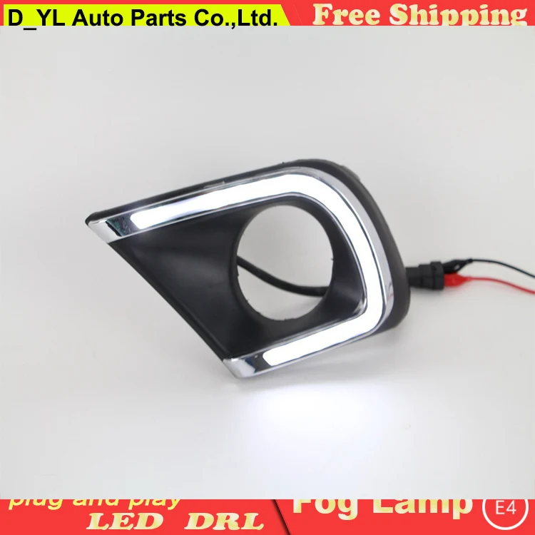 

Car Styling Daytime Running Lights for Toyota Innova LED DRL 2013-2014 Innova LED Fog Light Front Lamp Automobile Accessories