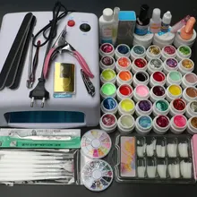 Новые набор для шеллака Pro 36 Вт уф-гель белого огня и 36 цвет уф-гель ногтей инструменты польский комплект комплект MS-111