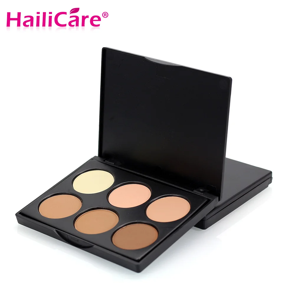 6 Color Powder Face Contour Highlighter Eye Shadow Bronzer ...