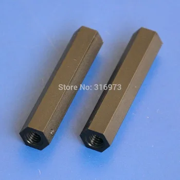 

(1000 pcs/lot ) 35mm/1.38" Black Nylon M4 Threaded Hex Female-Female Standoff Spacer.