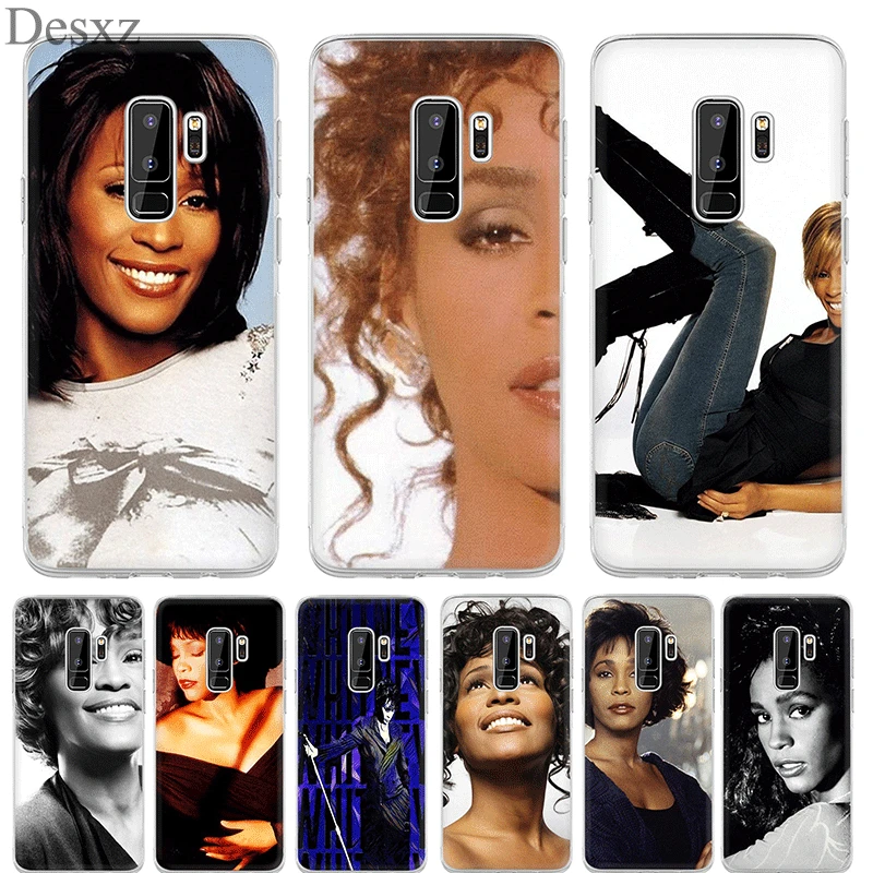 Singer Whitney Houston Phone Case Cover For Samsung Galaxy S8 S9 Plus Note 8 9 S7 Edge Soft TPU Cases | Мобильные телефоны и
