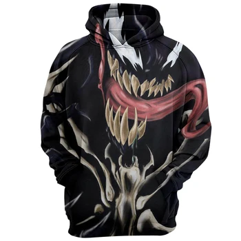 

2019 Newest Venom Spiderman Skull 3D Print Hoodie men Women hoodies harajuku men Hoodies Sweatshirts Pullover Sweatshirt Caots