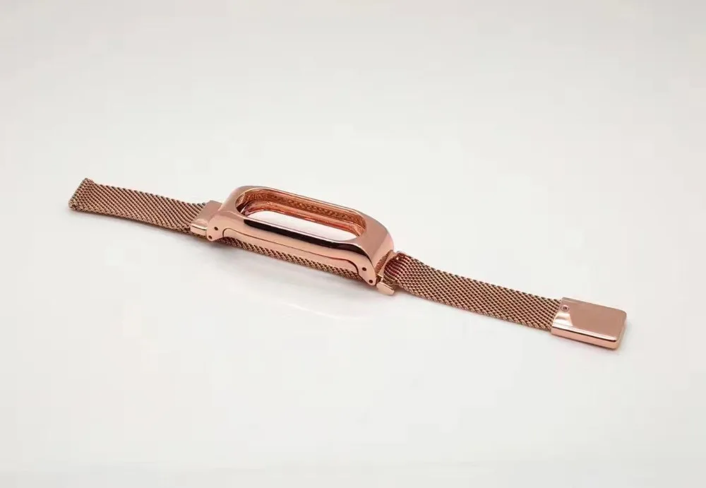 mi lanese loop браслет из нержавеющей стали для Xiaomi mi Band 2 3 4 mi band 4 3 2 наручный браслет наручный ремень металлический ремень