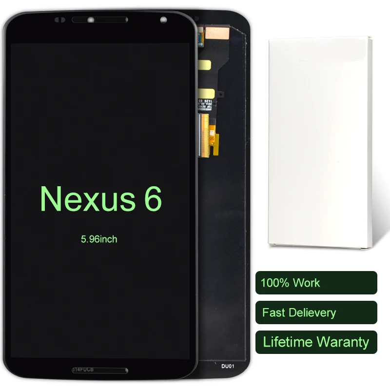 10pcs For Google Motorola Moto Nexus 6 XT1100 XT1103 LCD Display With Touch Screen Digitizer Assembly